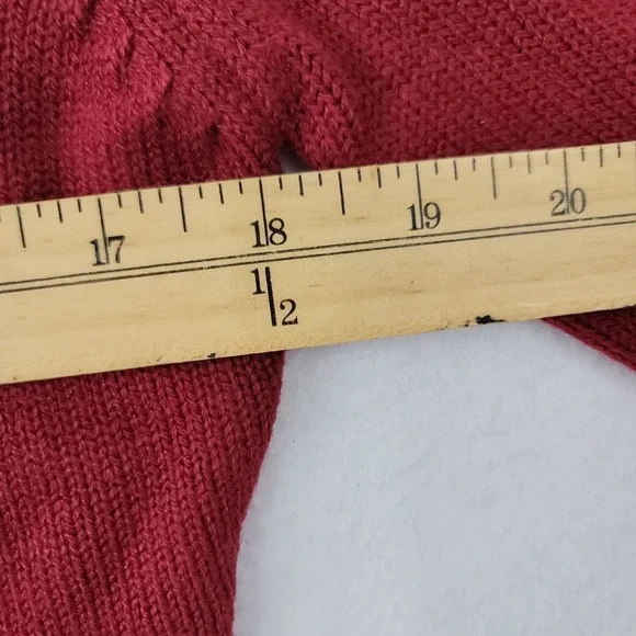 To The Max Wool-Blend Red V-Neck Cardigan Sweater Long Sleeve Size Medium - Picture 10 of 16